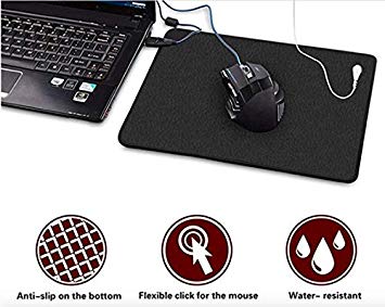 Earthing Grounding Computer Mouse pad & Grounding Cord for EMF Protection, Carpel Tunnel, Inflammation, Pain, Negative Ions, Fatigue, Reduce EMF Stress