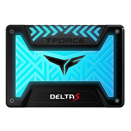 TEAMGROUP T-Force Delta S RGB 1TB 2.5 inch SATA III 3D NAND Internal Solid State Drive SSD(12V) - Black