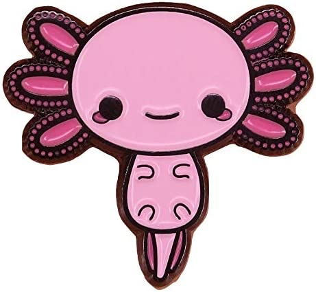 Axolotl Enamel Pin with Safety Backing