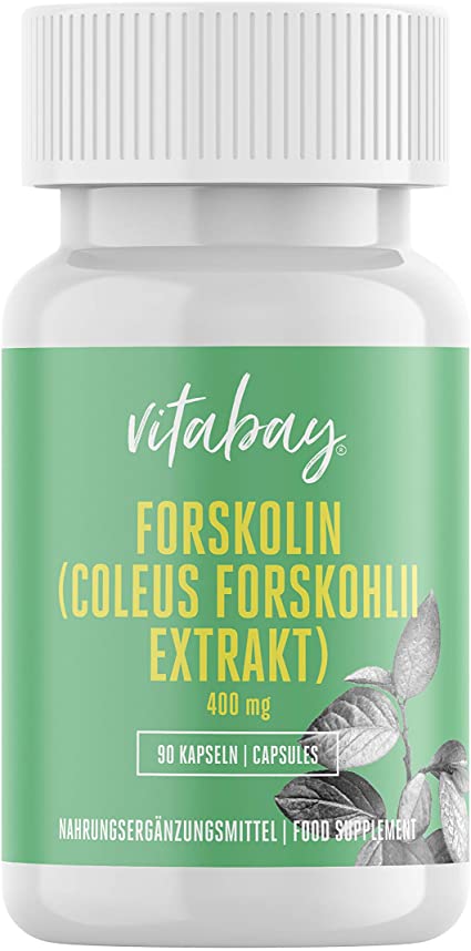 Forskolin Coleus Forskohlii Extract 400 mg – 90 Vegan Capsules