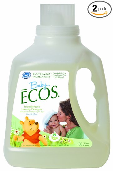 Earth Friendly Products Baby Ecos Free and Clear Disney Laundry Detergent 100 Ounce Pack of 2