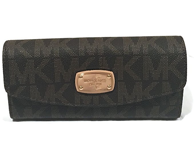 Michael Kors Jet Set Slim Flap Wallet Brown