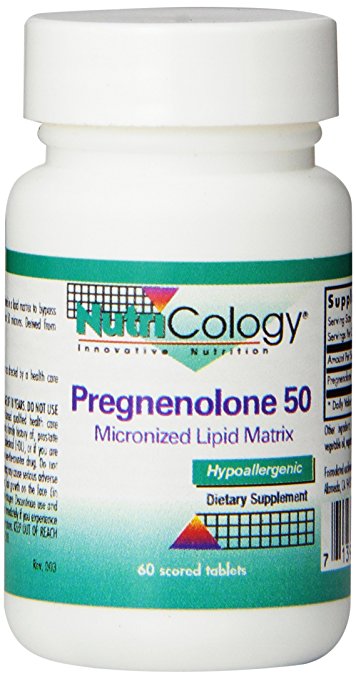 Nutricology Pregnenolone 50 Mg Sust Release, 60 Count