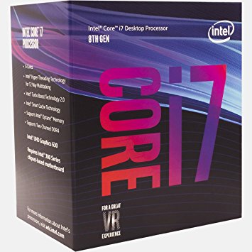 Intel Core i7-8700 Coffee Lake 6-Core 3.2 GHz (4.6 GHz Turbo) LGA 1151 65W BX80684I78700 Desktop Processor