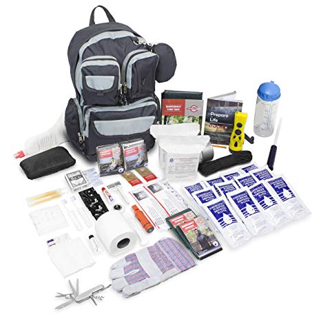 Emergency Zone Urban Survival 72-Hour Bug Out/Go Bag Survival Kit | Discrete and Non-Tactical | Prepare for Hurricanes, Earthquakes, Wildfire, Floods, Tornadoes | Now Includes BONUS Water Filter Straw
