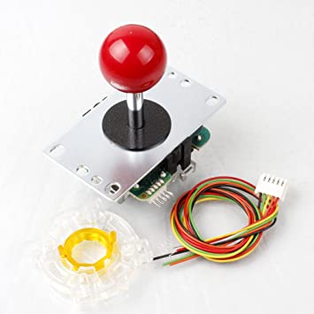 Samwa Red Ball-Top JLF-TP-8YT Stick   Sanwa GT-Y Octagonal Gate For Arcade Joystick Games Mame Jamma