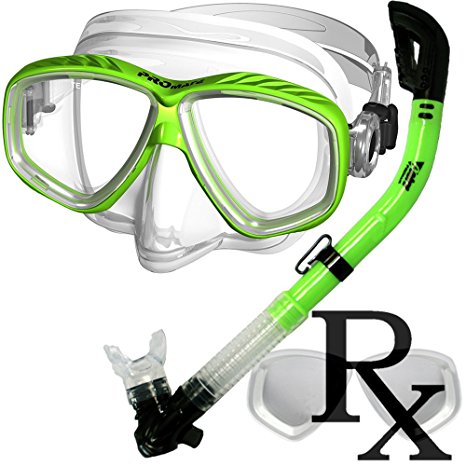 Prescription Purge Mask Dry Snorkel Snorkeling Scuba Diving Combo Set /SCS0005