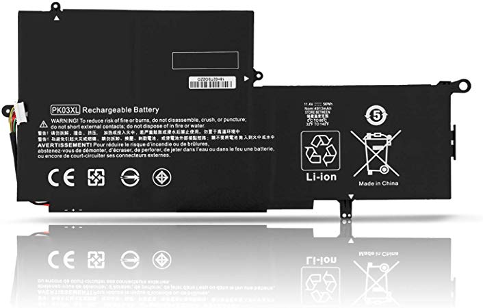ZTHY 56WH PK03XL Notebook Battery Replacement for HP Spectre 13 Pro X360 G1 G2 Spectre 13-4000 13-4100 13-4200 13-4000nf 13-4006tu 3-4101dx 13-4103dx 13-4002dx 13-4003dx 789116-005 788237-2C1 TPN-Q157