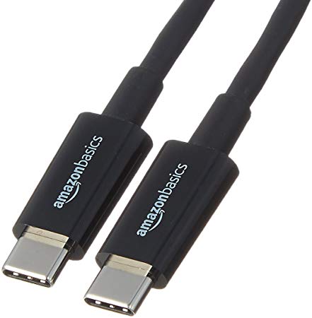 AmazonBasics USB Type-C to USB Type-C 2.0 Cable - 9 Feet  (2.7 Meters) - Black, 5-Pack