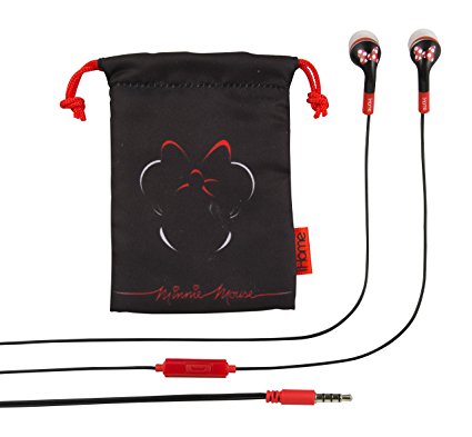 Minnie Mouse Noise Isolating Earphones with Pouch, DI-M15ME.FXV2