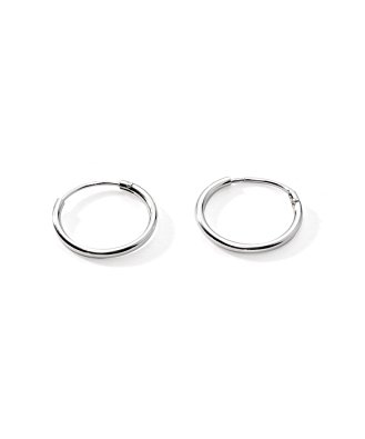Cartilage/Nose/Lips Sterling Silver 925 Small Endless Hoop Earrings 10mm
