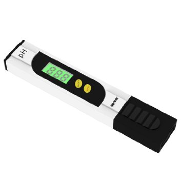 Sharkk Basics Full Spectrum Multi Function Portable PH Tester with Calibration Button and Back Light LCD Display