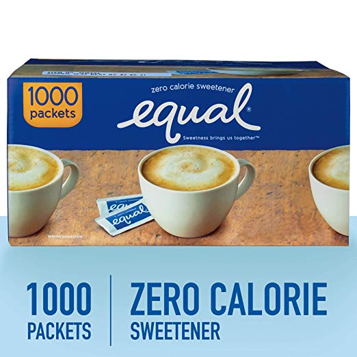 EQUAL 0 Calorie Sweetener, Sugar Substitute, Zero Calorie Sugar Alternative Sweetener Packets, Sugar Alternative, 1000 Count