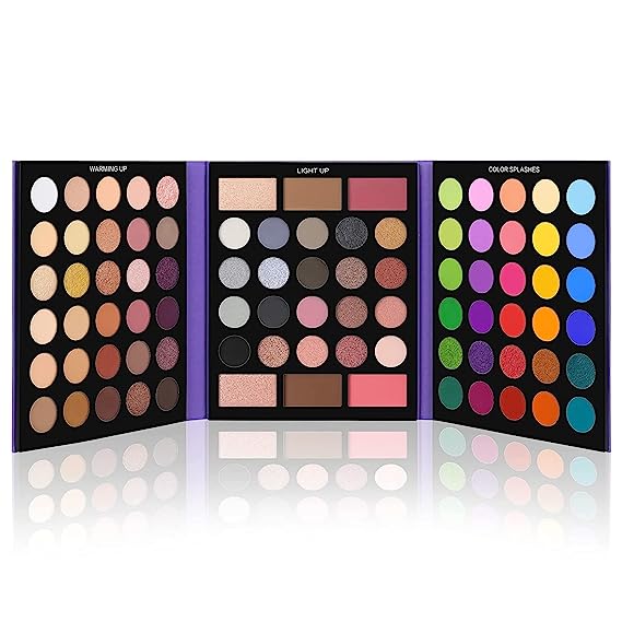 UCANBE Pretty All Set Eyeshadow Palette Pro 86 Colors Makeup Kit Matte Shimmer Eye Shadow Highlighters Contour Blush Powder All In One Makeup Pallet Holiday Gift Set