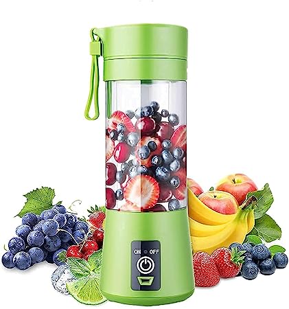 Instant Pot 6 Blade Smoothie Maker & Portable Electric USB Juice Maker Juicer Bottle Blender Mixer, Rechargeable Bottle & Portable Fruit Blender Maker Protein Shaker(MULTI) (Medium)