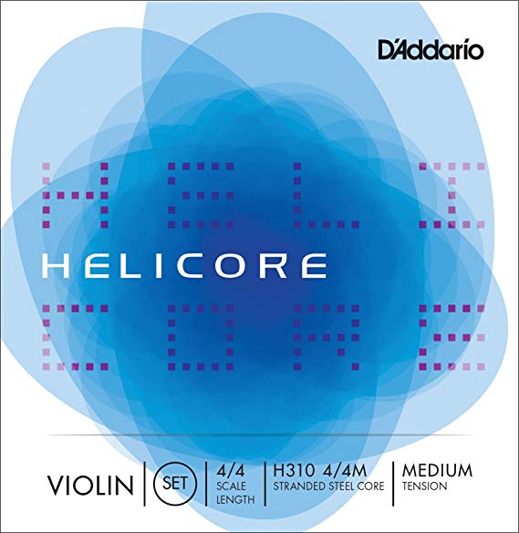 D'Addario Helicore 4/4 Scale Medium Tension Violin String Set