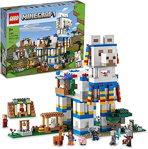 LEGO® Minecraft® The Llama Village 21188 Building Kit; Fun Animal Toy for Kids Aged 9