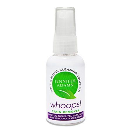 Jennifer Adams Whoops All Purpose Cleaners - 2 oz Travel Size - Travel Stain Remover for Clothes - Co2 Cleaning - Upholstery Cleaner