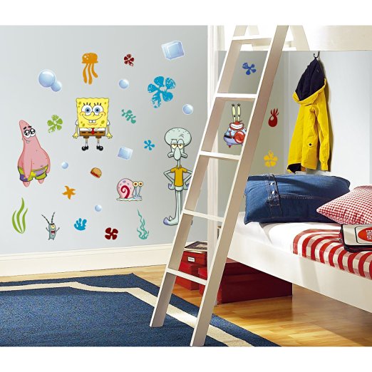 RoomMates RMK1380SCS SpongeBob Squarepants Peel & Stick Wall Decals