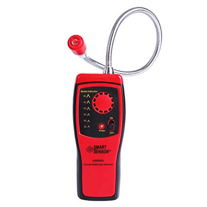 SGILE Gas Detector, Portable Natural Propane Leak Detector Sensor, Combustible Gas Sniffer with Sound Warning, Adjustable Sensitivity and Flex Probe