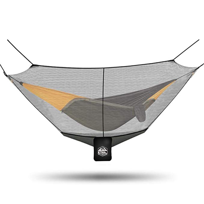 ETROL 2018 UPGRADED Camping Hammock Bug & Mosquito Net - Perfect Mesh Netting Keeps No-See-Ums, Mosquitos and Insects Out - Exclusive Polyester Mesh for 360 Protection - Fits Almost All Hammocks