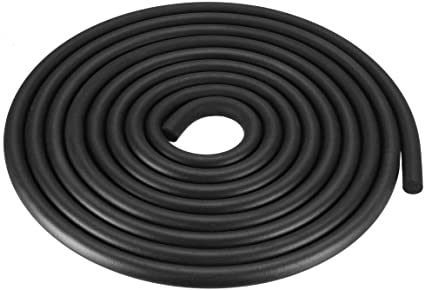 uxcell Foam Rubber Seal Weather Strip 9mm Diameter 3 Meters Long Black