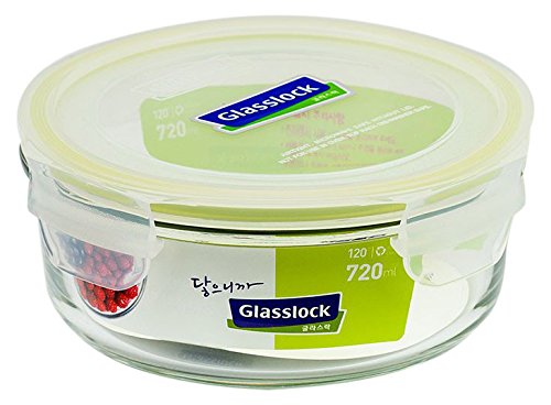 Glasslock Airtight Break Resistant Glass Kitchen Food Storage Container, Lunch Box, Microwave Safe, 719ml