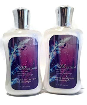 Bath & Body Works Signature Collection Secret Wonderland Body Lotion Full Size 8 Fl. Oz Bottle (2 PACK)