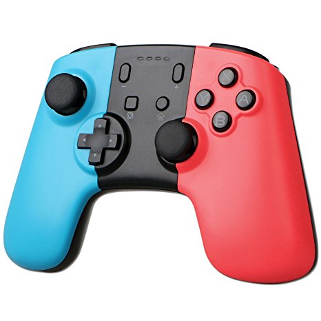 Sunjoyco Wireless Remote Pro Controller Joypad Gamepad for Nintendo Switch Console - Blue   Red