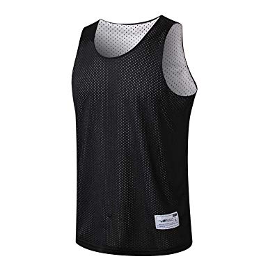 ALFGO Mesh Tank Top Jersey, Reversible Durable &Breathable, Gift of 3 Wristbands