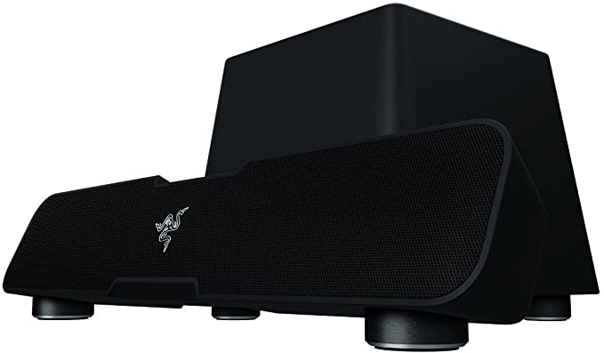 Razer Leviathan: Dolby 5.1 Suround Sound - Bluetooth aptX Technology - Dedicated Powerful Subwoofer for Deep Immersive Bass - PC Gaming and Music Sound Bar