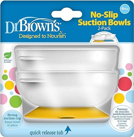 Dr. Brown’s™ No-Slip Suction Bowl, 2-Pack