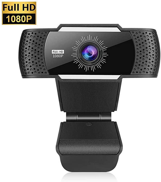 Webcam with Microphone, 1080P Full HD Web Cam USB Camera, Computer HD Streaming Webcam, Widescreen Video Calling and Recording, Desktop or Laptop Webcam