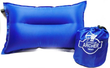 Archer Compressible Self Inflating Camping Pillow 20 X 12