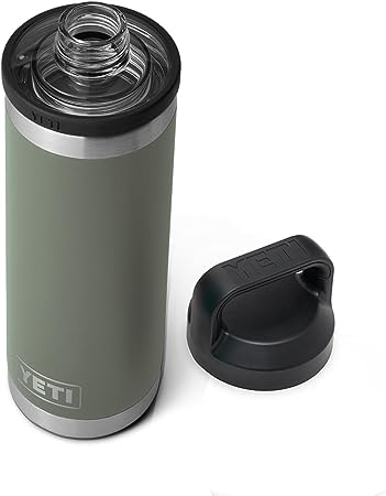 YETI Rambler 18 oz Bottle, Vacuum Insulated, Stainless Steel with Chug Cap