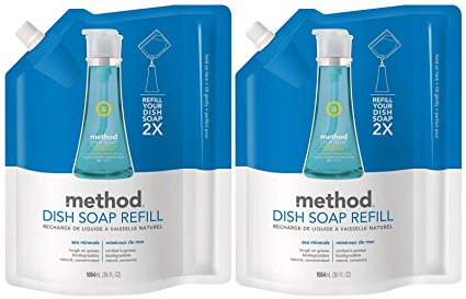 Method Dish Pump Refill - 36 oz - Sea Minerals - 2 pk