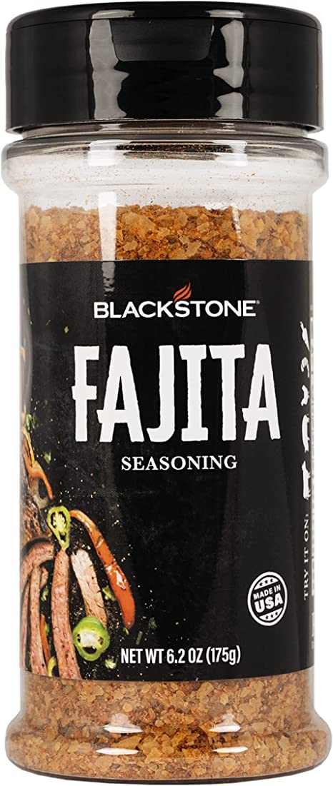 Blackstone 4230 Fajita Powder for Veggies, Chicken, Beef, Poultry, Steaks, Fries-Authentic Mexican Taste with Cilantro, Cumin, and Lime, All-Purpose Griddle Seasoning Mix, 7.4 Oz, Multicolor