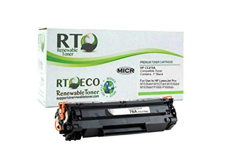 Renewable Toner Compatible MICR Toner Cartridge Replacement HP CE278A 78A Canon CRG-128 3500B001AA for LaserJet M1536dnf