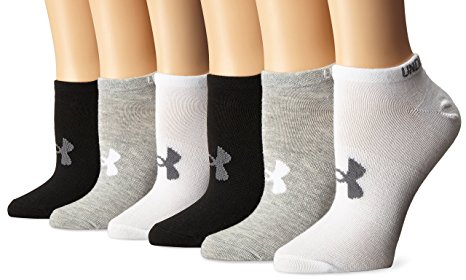 Under Armour Women's Essential No Show Liner Socks (6 Pairs)