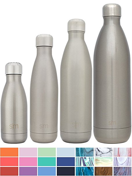 Simple Modern Vacuum Insulated Double-Walled Wave Water Bottle