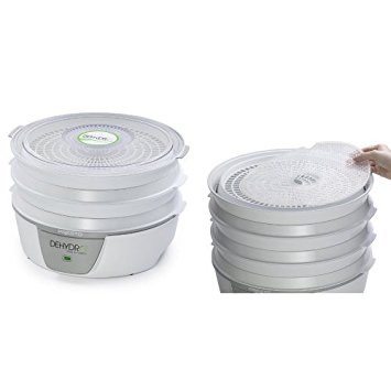 Presto 06300 Dehydro Electric Food Dehydrator and Presto 06307 Dehydro Electric Food Dehydrator Nonstick Mesh Screens Bundle