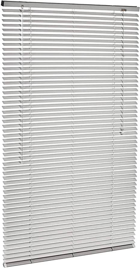 AmazonBasics Aluminium Venetian Blind, 80 x 130 cm - Silver