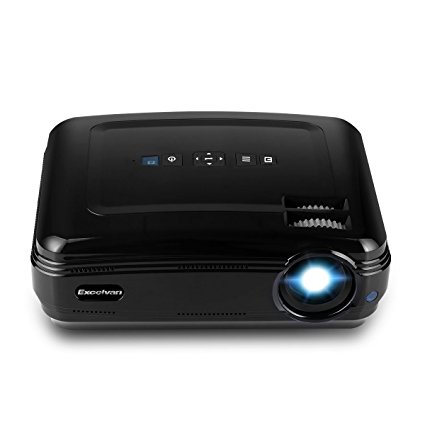 Excelvan BL-59 Projector Built-in Android 6.0 1G 8G 3200 Lumens 1280X768 Support 1080P WiFi Bluetooth 4.0 3D ATV 200 Inch Multimedia Projector For Home Theater Movie Outdoor Game