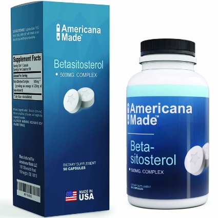 Natural Beta Sitosterol Complex 500mg Pills - 1 Proprietary Blend Vitamin for Advanced Prostate Health - Pure High Quality Plant Sterol Dietary Supplement Tablets Promotes Urinary Health
