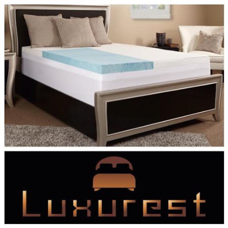 Memory Foam Mattress Topper | Free Cover Included | 3 Inch | Infused With Gel | This #1 Best Selling Luxury Topper is on Sale Now | Made in the USA | Sold Exclusively by LuxurestLLC! (Queen)