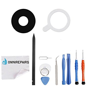 Omnirepairs-For LG Nexus 5X LG-H790 and LG-H791 Black Rear Facing Glass Camera Lens Assembly Replacement   Adhesive   Tools