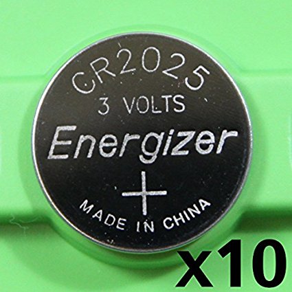 [ Pack of 10 ] Energizer Cr2025 3v Lithium Coin Cell Battery Dl2025 Ecr2025 CR 2025