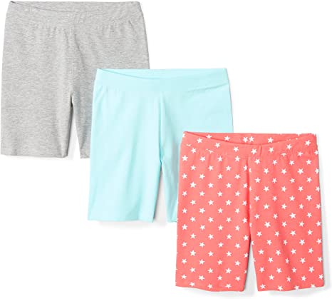 Amazon Brand - Spotted Zebra Girl's Toddler & Kid's 3-Pack Bike Shorts