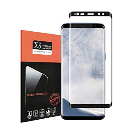 For Samsung Galaxy S9 Tempered Glass Screen Protector,WolfGen[Easy-Install]For Tempered Glass Screen Protector Samsung Galaxy S9(Black)