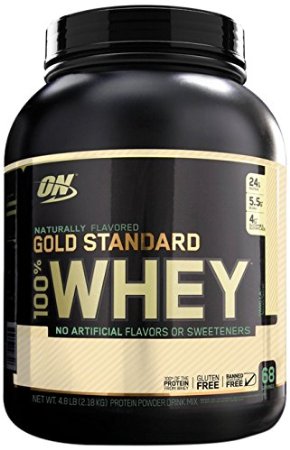 Optimum Nutrition 100% Whey Gold Standard Natural Whey, Vanilla, 4.8 pounds